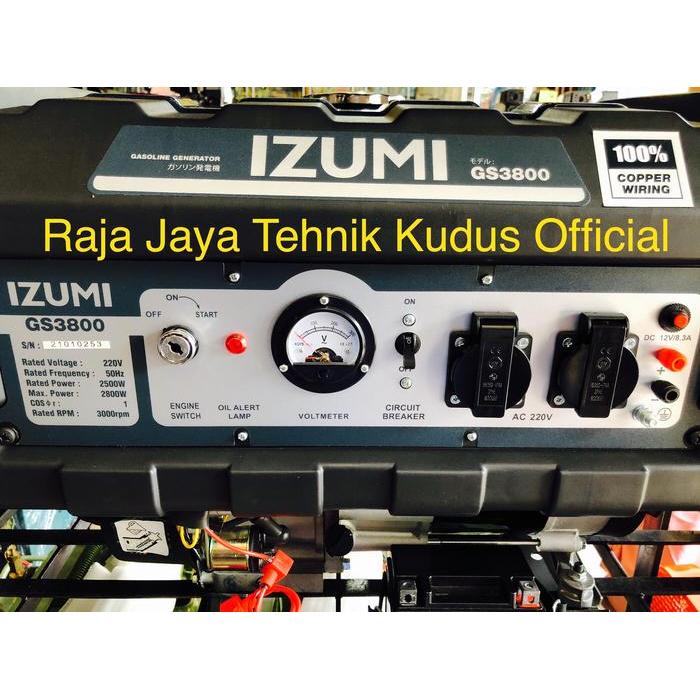 Genset Izumi GS 3800 Generator Set Bensin 4 Tak 2500 W