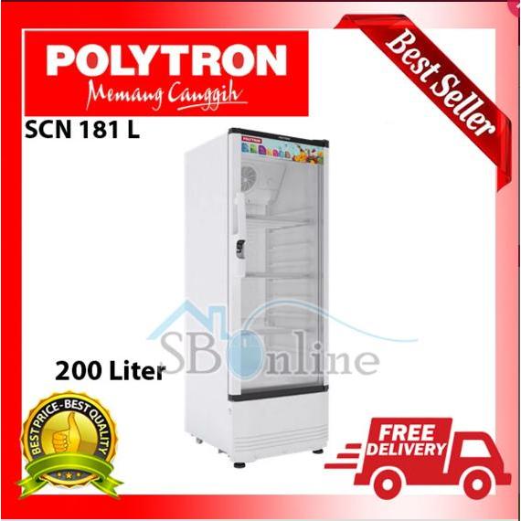 POLYTRON SCN 181 L SHOWCASE 200 LITER GARANSI RESMI