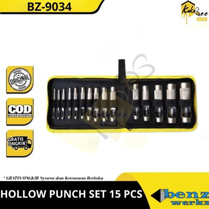 Pembolong Hollow Punch Set 15Pcs / Plong Set 15 Pcs / Plong Betel Set