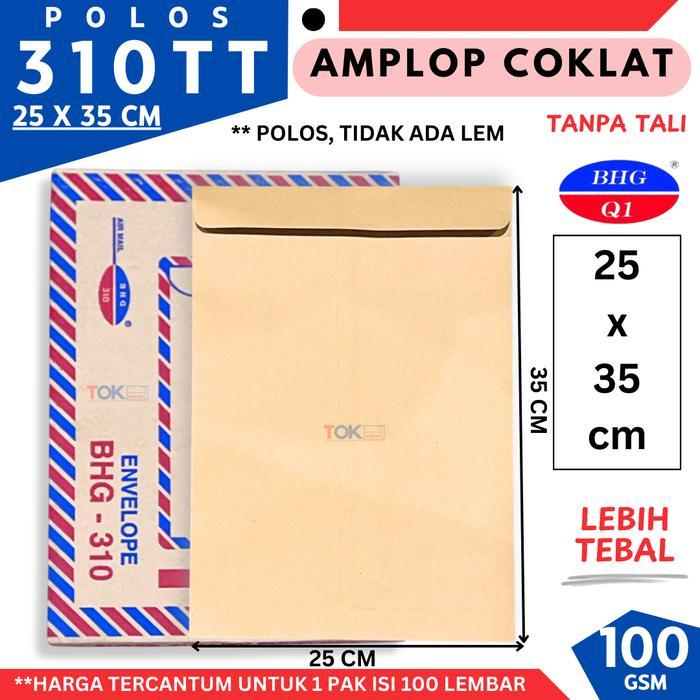 Amplop Coklat FOLIO Tebal 100 gsm 25x35