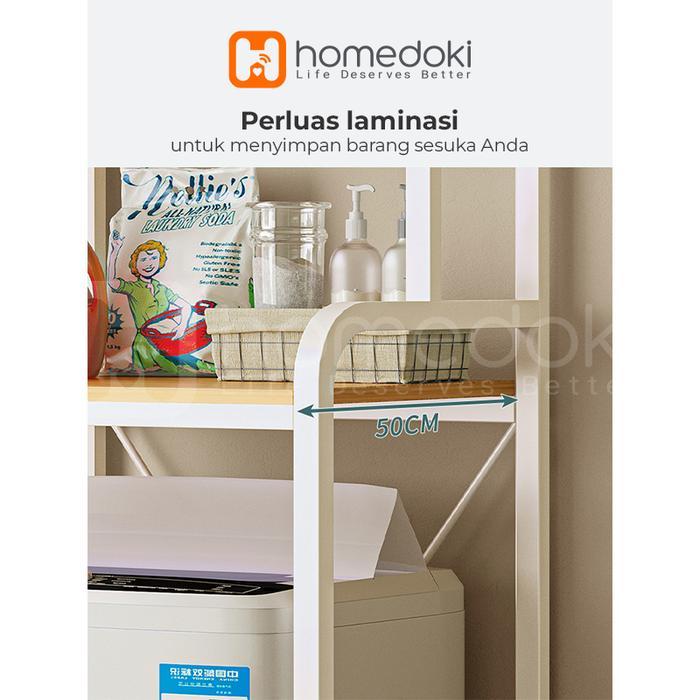 Homedoki Rak Serbaguna /Rak Laundry / Rak Mesin Cuci / Rak Penyimpanan Serbaguna Besi
