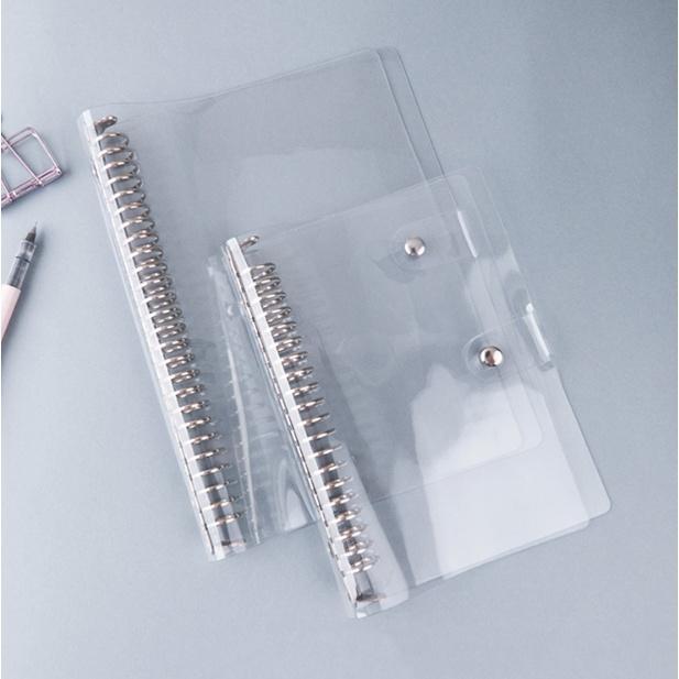 Binder PVC Transparan A5 B5 / Map binder Ring BESI 20 dan 26 lubang