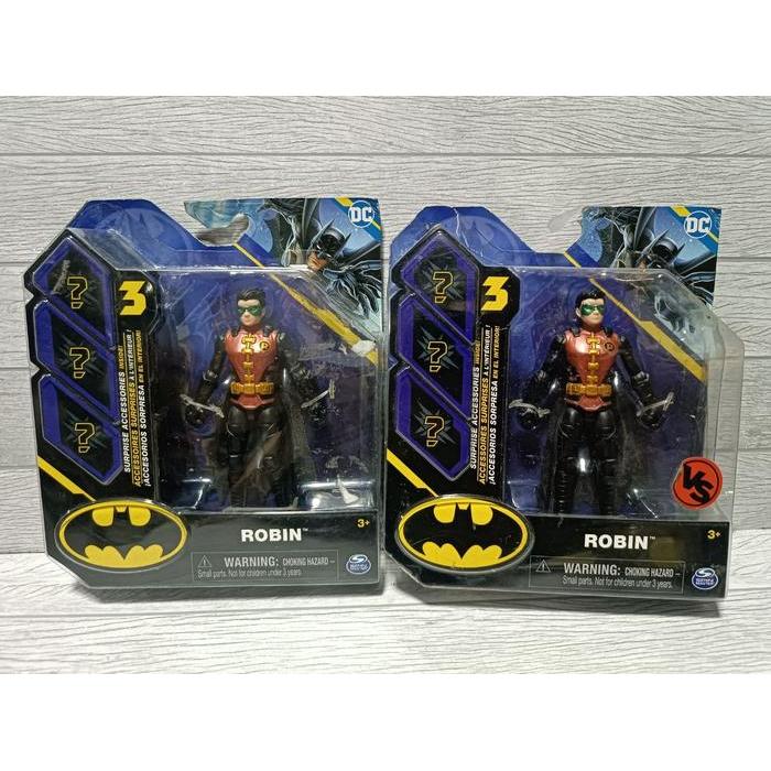 Ready Spin Master DC Batman - Metallic Red Suit Robin 4 Inch Figure