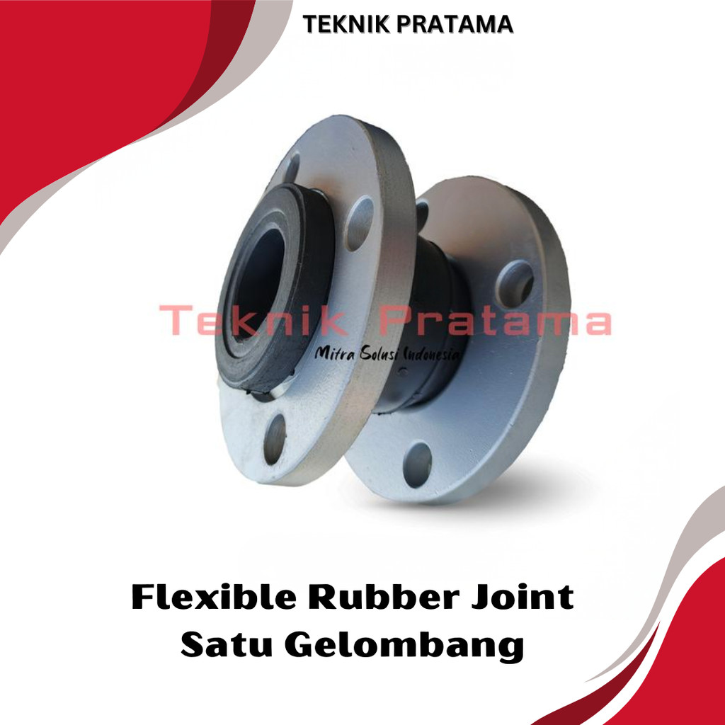 2" Rubber Flexible Joint Satu Gelombang Flexible Rubber joint Flange PN 16 Size 2 Inch