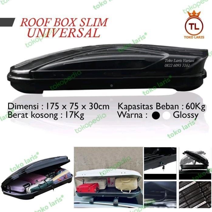 Roof Box Roofbox Avanza paket bagasi atas mobil Glossy slim