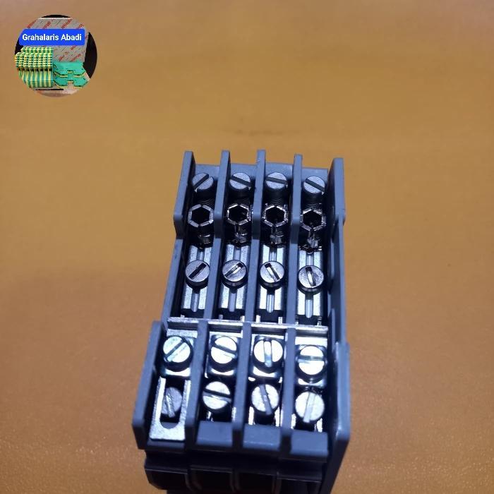 Phoenix Contact Terminal Blok Ct Vt Urtk/S 4 Pole Dengan Shortlink Sb4 Rtk/S Dan End Plate Cover