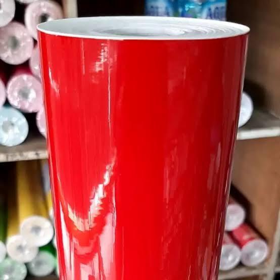 STIKER POLOS GLOSSY WARNA STICKER AQUARIUM SKOTLET MOTOR