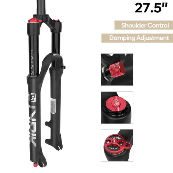 Meroca Fork Air Angin Suspensi Sepeda MTB Fork OS Lurus Dam Reboun