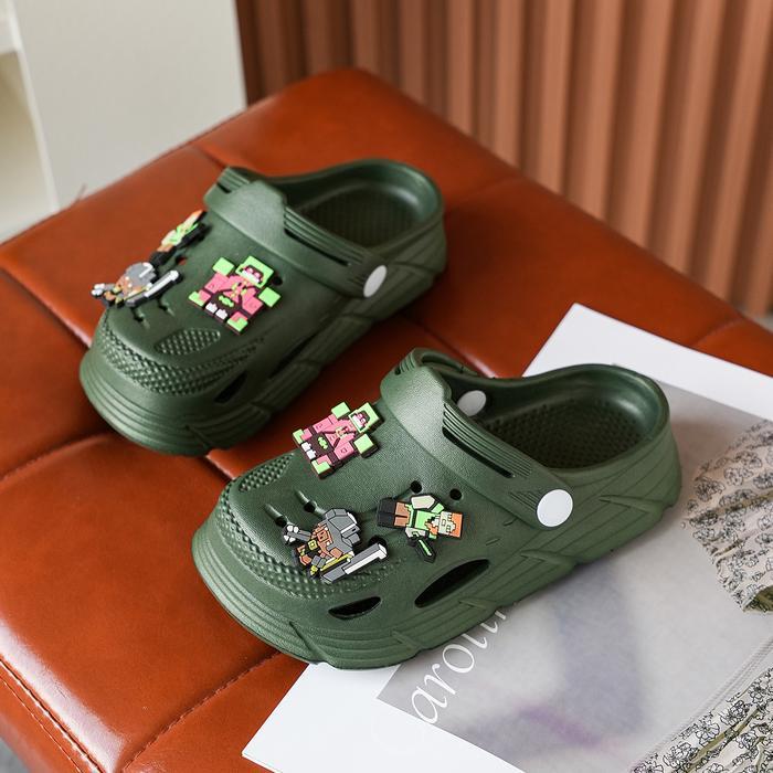Sandal Anak Sepatu Mode Bagi Anak-Anak Sandal Cawat Pelindung Sepatu Lucu Dan Pria Sandal Anak