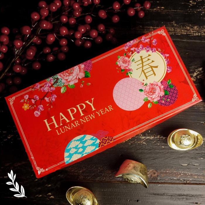 DUS KUE BROWNIES / BOX BOLU GULUNG /PACKAGING KUE CNY LUNAR NEW YEAR