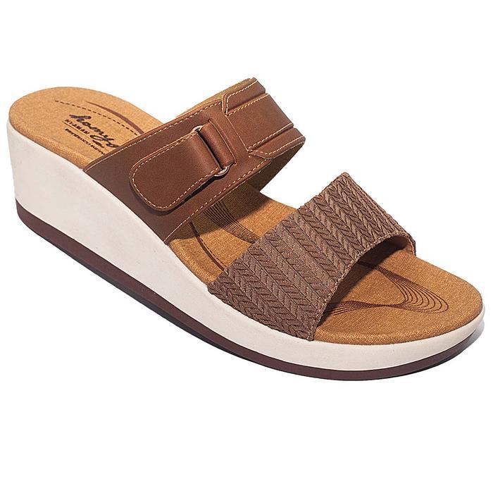 Donatello - Homyped Jasmine Ayana N62 Sandal Wedges Wanita Kulit Sintetis & Eva Selop