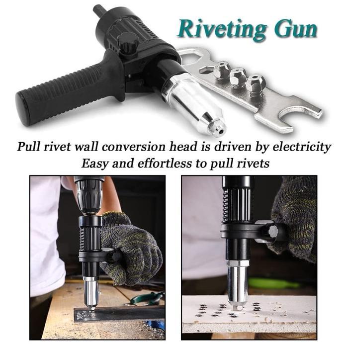 PROMO adapter rivet PREMIUM Body Metal riveter bor cordless tang ripet gun