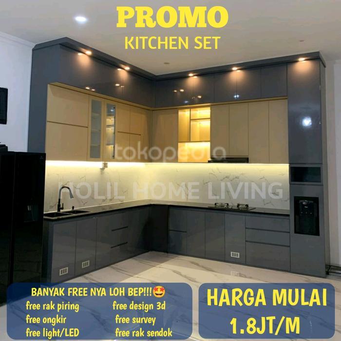 kitchen set minimalis / kitchen set hpl / kitchen set multiplek - kitchen set pvc