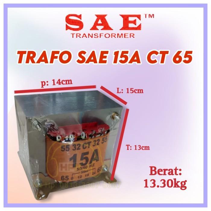 TRAFO TRANSFORMER SAE 15A CT 65V MURNI travo sae 15 amper ct 65 volt