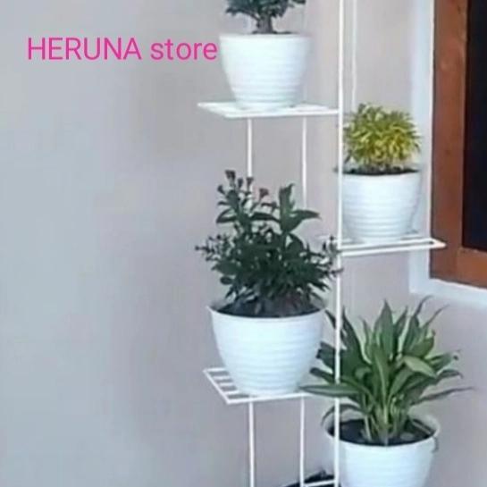 Standing Pot/Rak Pot Besi/Rak Tanaman Hias 7 Undak Tinggi 125Cm