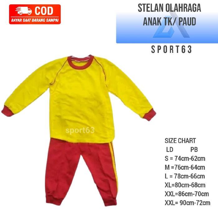 Sale seragam olahraga anak TK/paud/ setelan olahraga anak TK/paud/seragam olahraga anak tk lengan