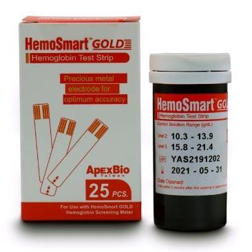Ready Apex Bio Hemosmart Gold Tst Strip Isi 25