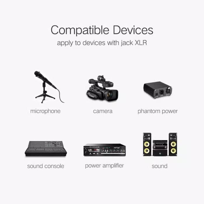 Ugreen Xlr Microphone Karaoke Ampli - Ugreen Kabel Xlr Audio Camera