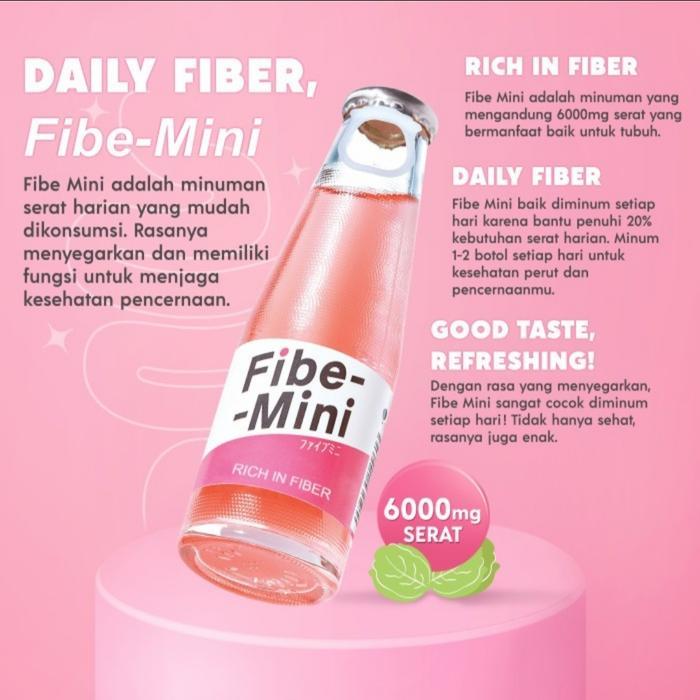FIBE MINI RICH IN FIBER MINUMAN BERSERAT - 100 ML (HARGA KARTON)