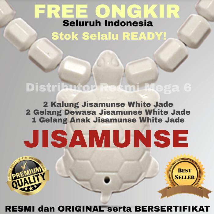 Ready PROMO PAKET FAMILY JISAMUNSE WHITE JADE KALUNG DAN GELANG KESEHATAN