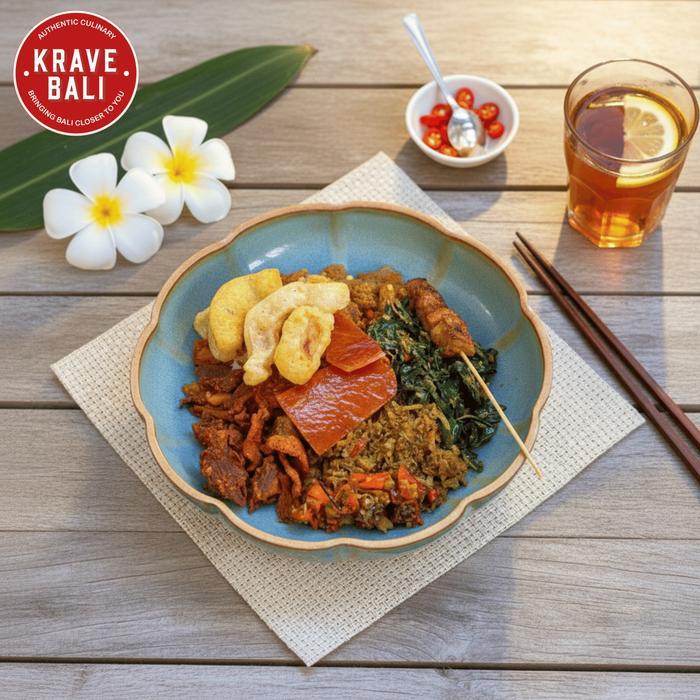 KRAVE BALI Bigul Pak Malen Babi Guling Komplit 175 Gram - Makanan Khas Bali Asli