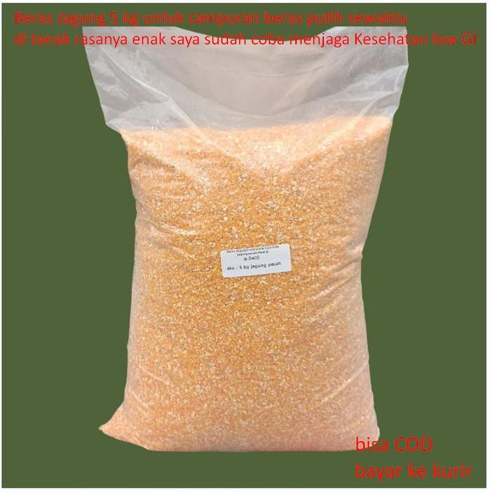 Beras Jagung 5 kg untuk campuran beras putih sewaktu di tanak rasanya enak saya sudah coba