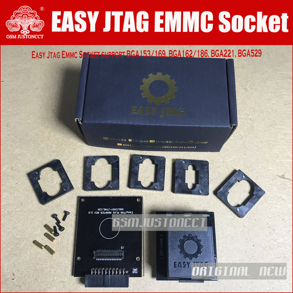 BESTPRICE 2024 Original New Z3X EASY JTAG PLUS BOX EMMC Socket BGA153/169, BGA162/186, BGA221, BGA52