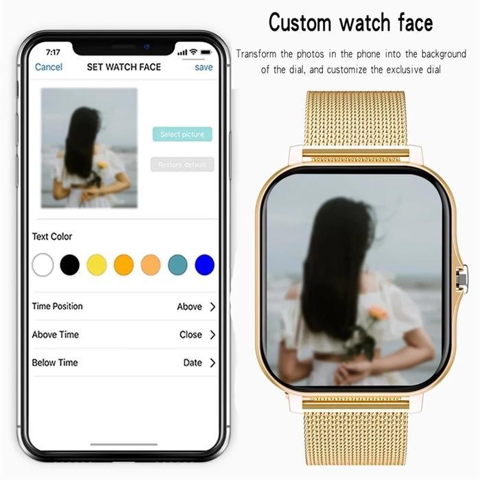 Lige Baru Jam Tangan Pintar Pria Wanita Menyentuh Pelacak Kebugaran Bluetooth Call Smart Watch