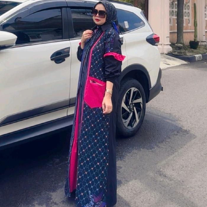 Zahra Set abaya printing Calistha series vol.2 Katun