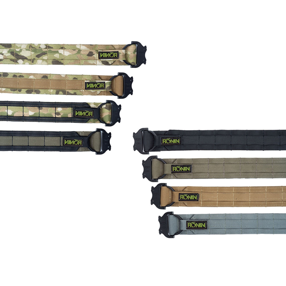 50cm 2 inch Width Ronin Style Tactical Molle Belt Outdoor Hunting Double Layer Belt Molle System