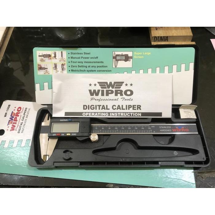 Sigmat Digital 6" 150Mm Wipro Segmat Jangka Sorong Digital Calper Ori