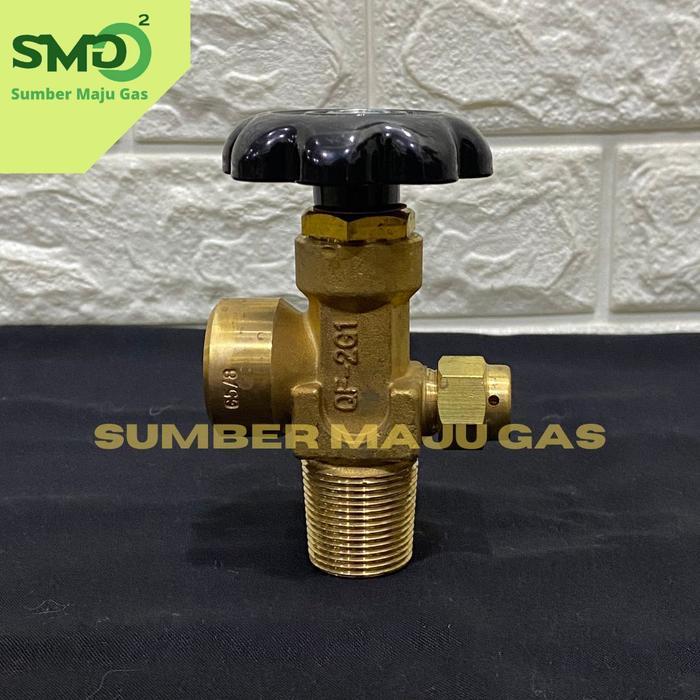 Ready Kran Valve Tabung Oksigen Oxygen / Nitrogen / Argon / Helium