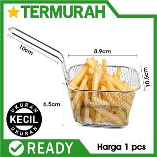 Kc Keranjang Wadah Kentang Goreng Mini Basket Stainless French Fries