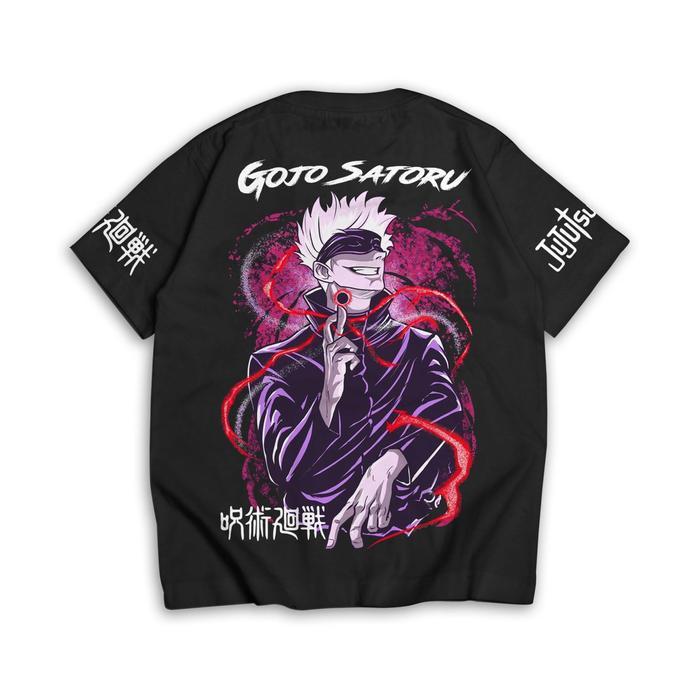 TERLARIS Baju Kaos Anak Gojo Satoru Jujutsu Kaisen Umur 0-12 Tahun Katun by Pompomkids Fashion K1659