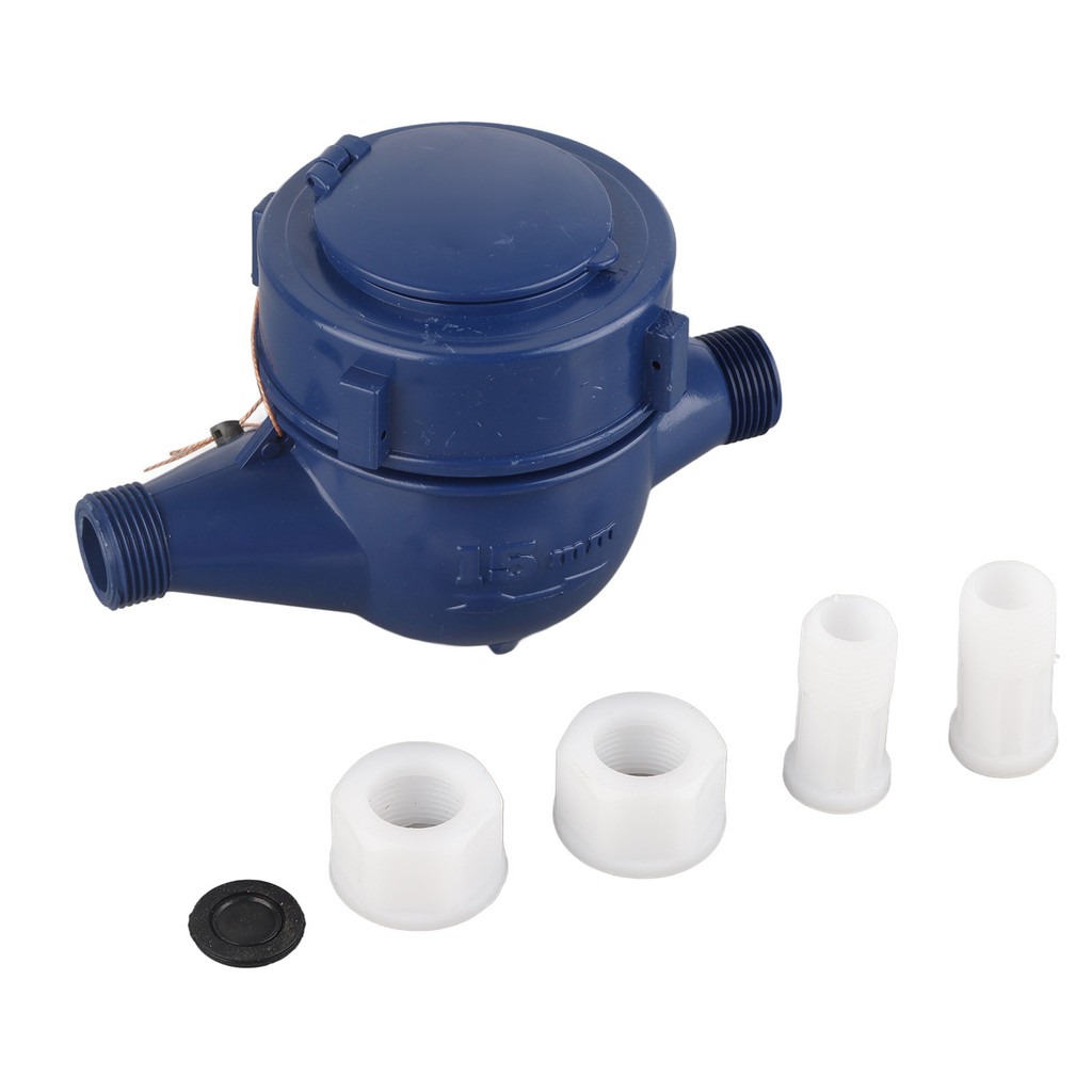 DN15 Garden Home Plastic Cold Water Meter Single Water Water Meter Sensor Measuring Tool Water Wet m