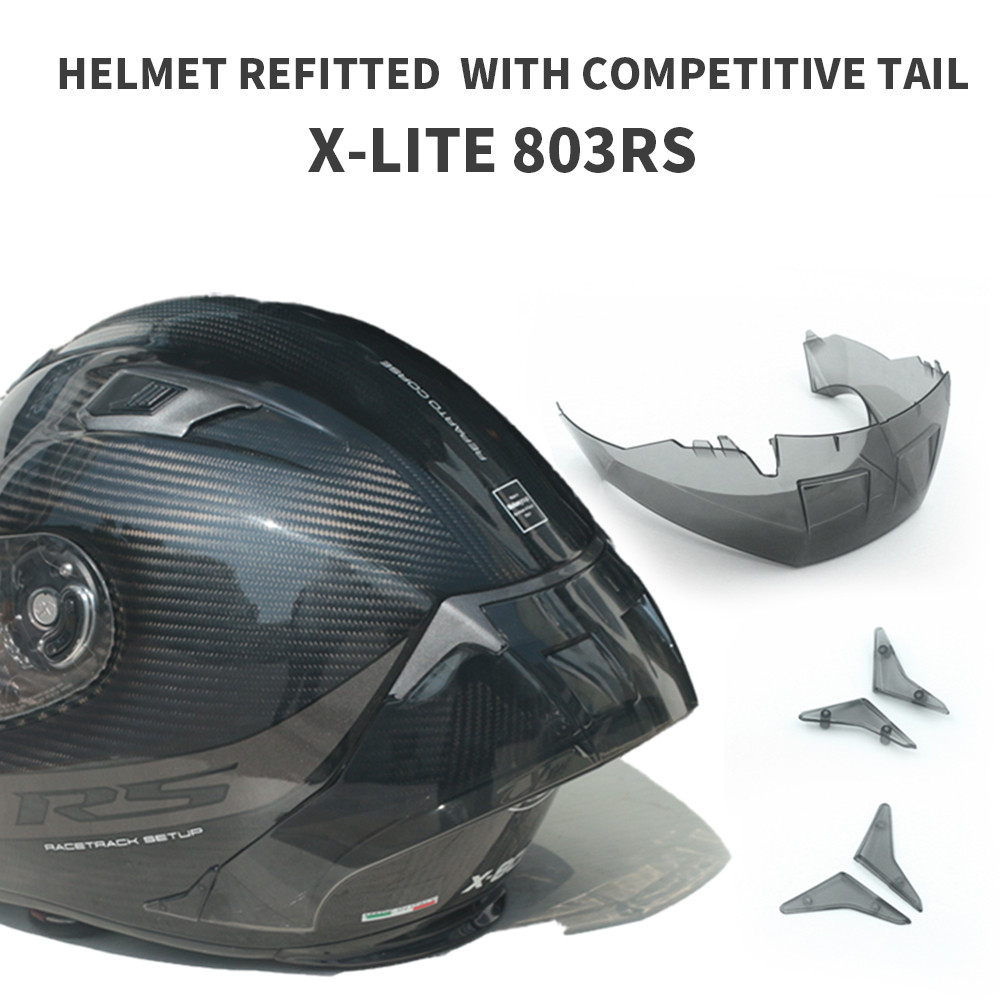 For X-Lite X-803 X-803Rs X803 X803Rs Helmet Decoration Accessories Motorcycle Rear Trim Helmet