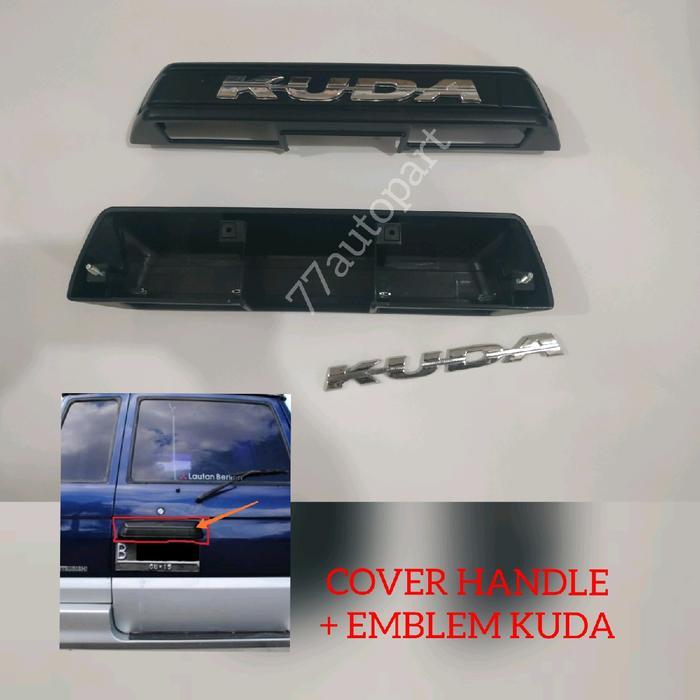 Cover Bagasi Atas Plat Nomor Mobil Mitsubishi Kuda Plus Emblem