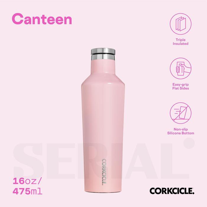 CORKCICLE Canteen 16oz - Classic Rose Quartz