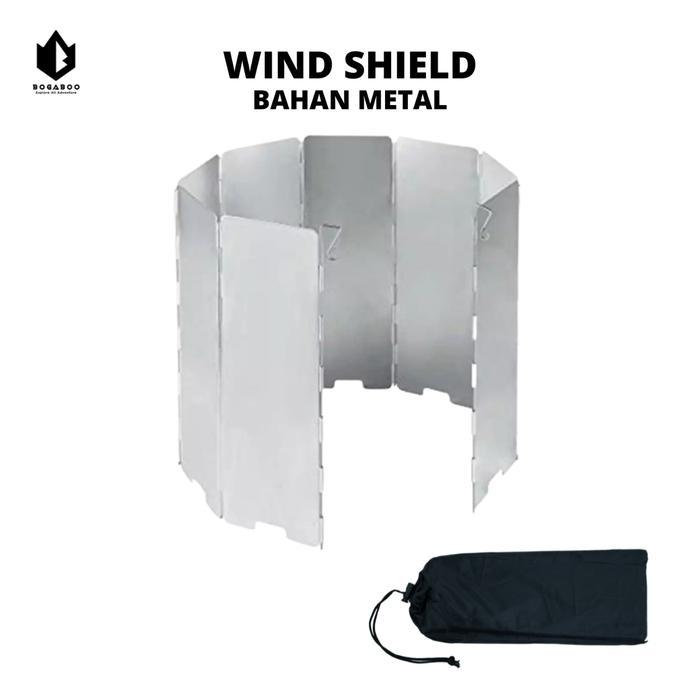 Eiger - Wind Shield Kompor Camping Bahan Aluminium Ultralight - Pelindung Angin Kompor Outdoor -