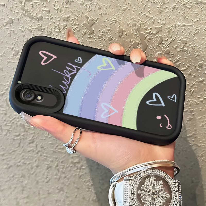 Casing Hp Untuk Xiaomi Redmi 9A Redmi 9i Redmi 9T Redmi 9 Power Case fine glitter Rainbow Kasing Sof
