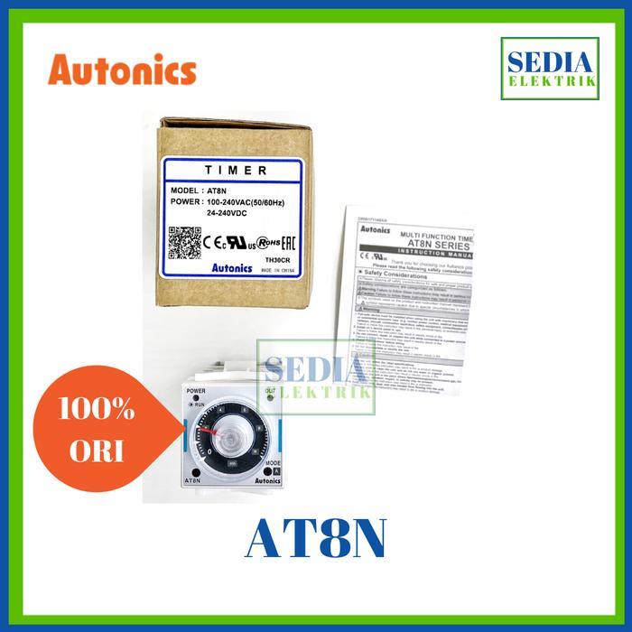 Timer Autonics At8N At-8N At 8N 100-240Vac 24-240Vdc Persamaan H3Cr-A8