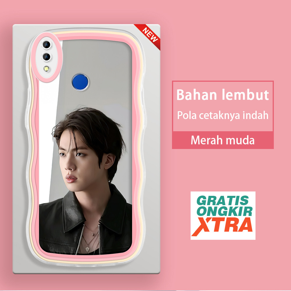 Casing HP Realme 2 3 pro C2 C2S C61 C63 C65 C67 12LITE C75 A1K  Pola Kim Seok Jin BTS Korea  warna-w