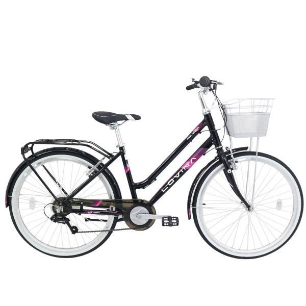 Sepeda Keranjang | Sepeda Polygon Lovina 26 Inci - HITAM