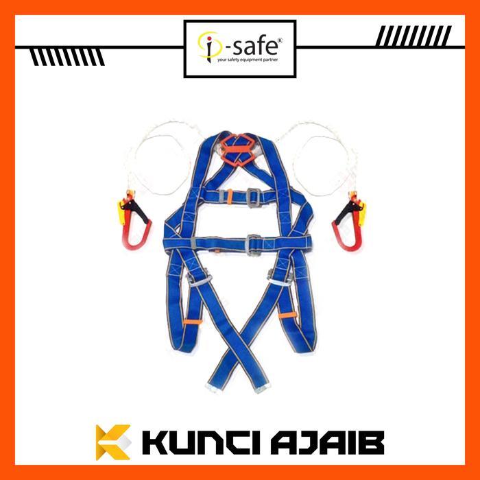I-SAFE ABSORBER Full Body Harness SNI DOUBLE HOOK Safety Belt Sabuk