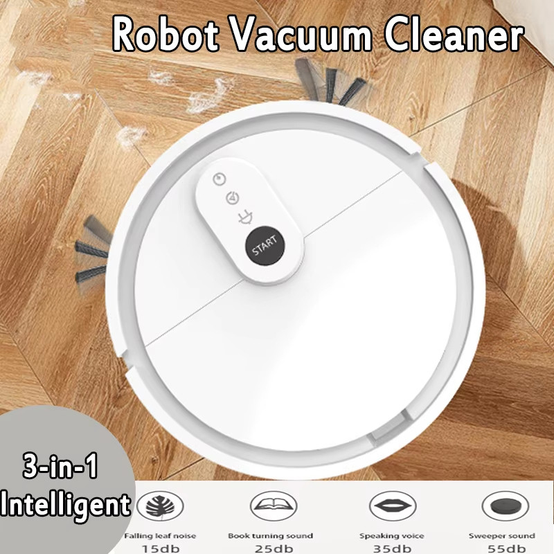 Robot Vacuum Cleaner 3-in-1 Electric Intelligent Pet Hair Cleaner Tool Usb Charging Convenient