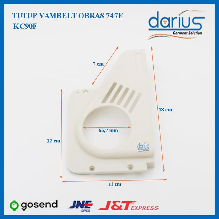 TUTUP VAMBELT 747/sparepart obras 747 tutup vambelt/0bras 747