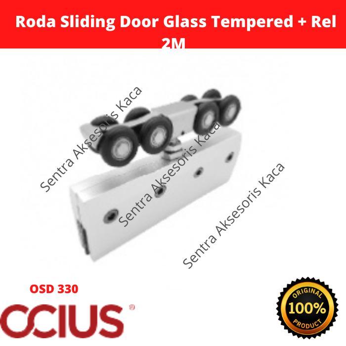 Roda Sliding Door Glass Tempered Ocius + Rel 2M