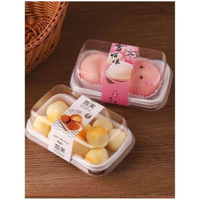 PREMIUM KOREAN TRAY PERSEGI PANJANG / MIKA DESSERT TEMPAT KUE GULUNG
