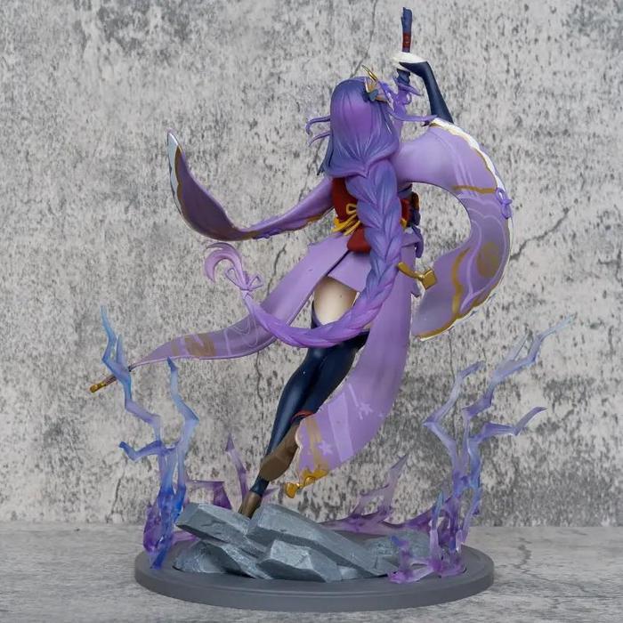 Terbaru Raiden Shogun One Sword Genshin 28cm Action Figure D-YLG112 Barang Berkualitas