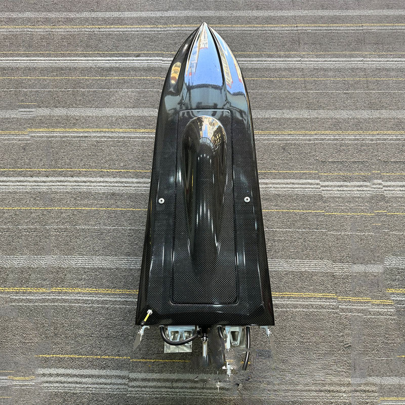 RC Speedboat Model Racing O-boat Carbon Fiber Hull High-speed Electric Remote Control Boat Finished